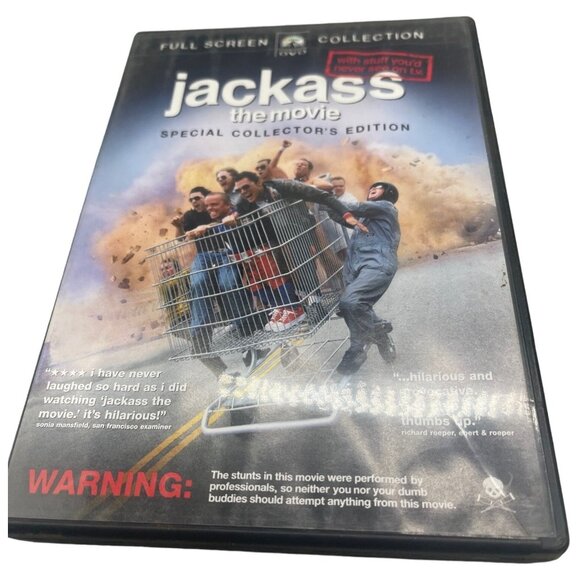Jackass the movie DVD copyright 2003 Paramount Pictures Rated R English READ - Picture 1 of 3